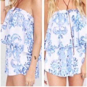 Show Me Your Mumu Rosarita Romper ~ in  Ryan’s Sea Crest